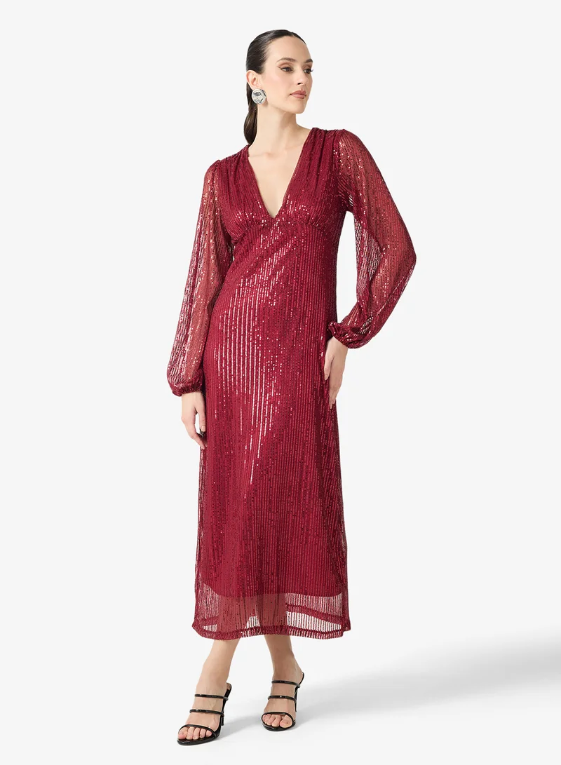 ELLA Shimmer Shift Dress